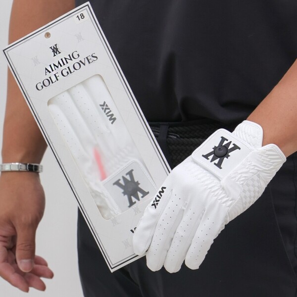 투딘골프,[윅스] 논슬립 실리콘 에이밍 골프 장갑 (그립가이드, 에이밍기능) 왼손,오른손